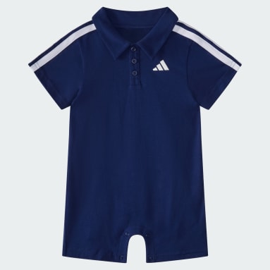 Short Sleeve Cotton Polo Romper