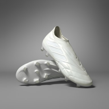 Botas de Futebol Copa Pure+ – Piso firme Branco Futebol