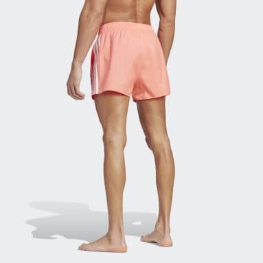 Men Sportswear Orange 3-Stripes CLX Very-Short-Length Swim Shorts