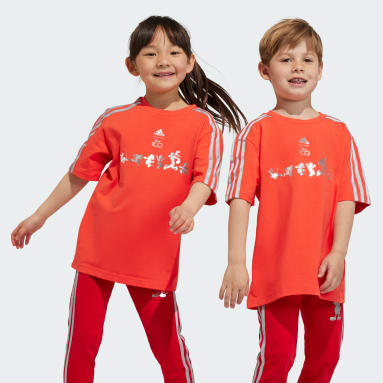 Barn Sportswear Röd adidas Disney 100 T-shirt