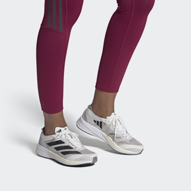 Women Running White 아디제로 아디오스 7