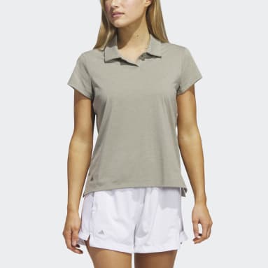 Women Golf Green 고투 헤더드 폴로 셔츠