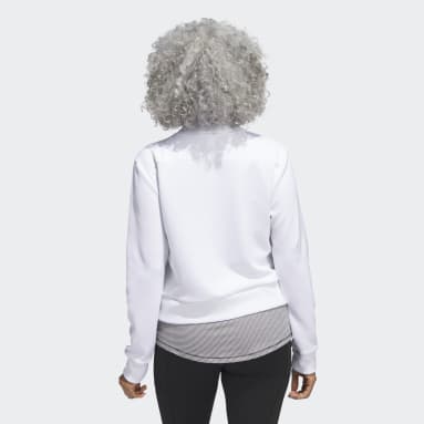 Veste bomber de golf en maille blanc Femmes Golf