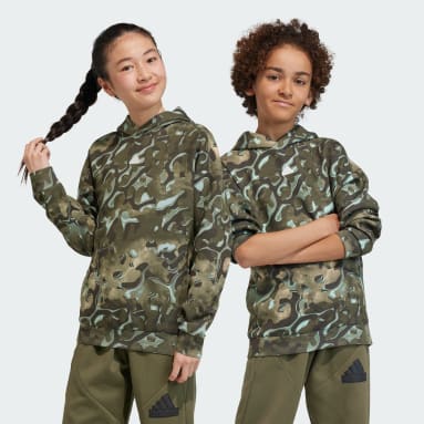 Sweat-shirt à capuche imprimé intégral Future Icons Enfants Turquoise Enfants Sportswear