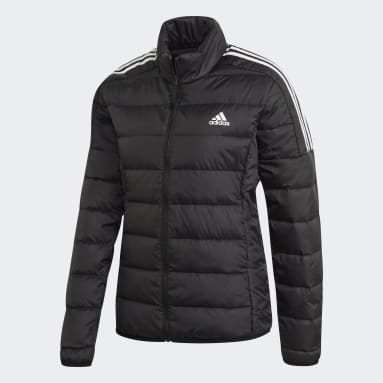 Buy ADIDAS Black Solid Round Neck Polyester Blend Womens Sports Jacket