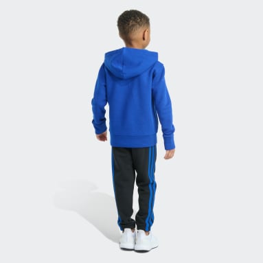 2-Piece Long Sleeve Graphic Fleece Pullover & Jogger Set