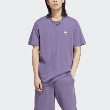 T-shirt Trefoil Essentials Violet Hommes Originals