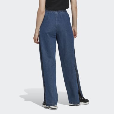 Women Originals Blue Mid Waist Denim Pants
