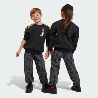 Children 4-8 Years Sportswear Black adidas x Disney 100 Crewneck and Joggers Set