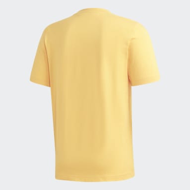 Camiseta Essentials Linear Logo Amarillo Hombre Sportswear