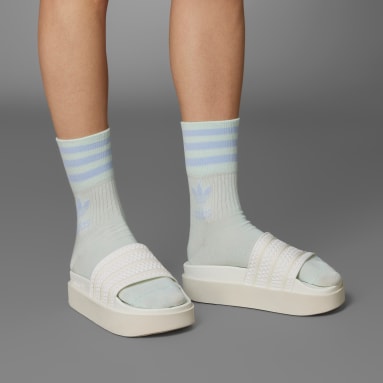 Originals White Enjoy Summer Mid Cut Crew Socks 3 Pairs