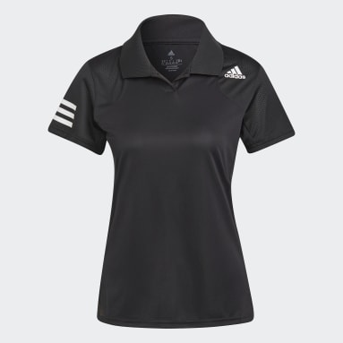 Playera Polo de Tenis Club Negro Mujer Tennis