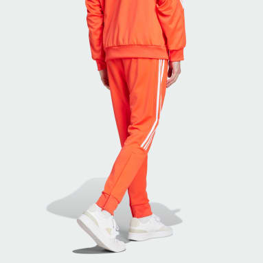 Orange adidas joggers clearance