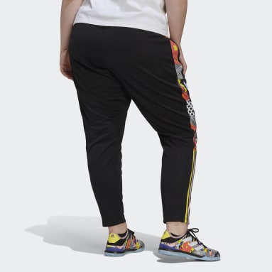 Women Lifestyle Black Tiro Pride Track Pants (Plus Size)
