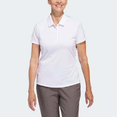 Dam Golf Vit Women's Solid Performance Short Sleeve Pikétröja
