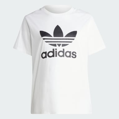 Adicolor Classics Trefoil T-skjorte (store størrelser) Hvit