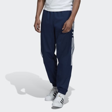 adidas Adicolor Woven Firebird Track Pants - Blue, Men's Lifestyle