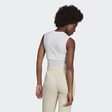 Women Originals White Adicolor Single Jersey Bodysuit