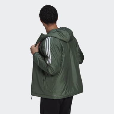 Casaco com Capuz e Isolamento Essentials Verde Homem Sportswear
