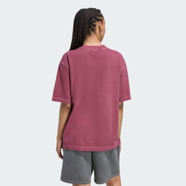 Essentials Linear Boyfriend Tee Oversized Washed