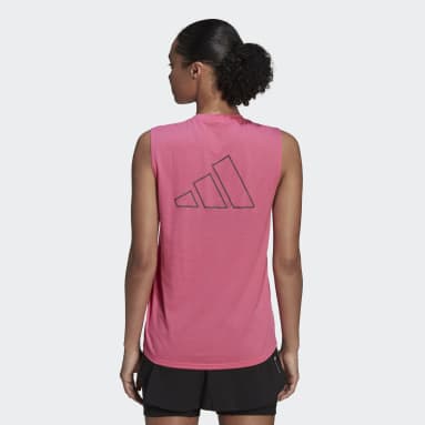 Women Running Pink Run Icons Running Muscle Tank
