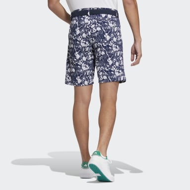 Men Golf Blue Play Green Graphic Shorts