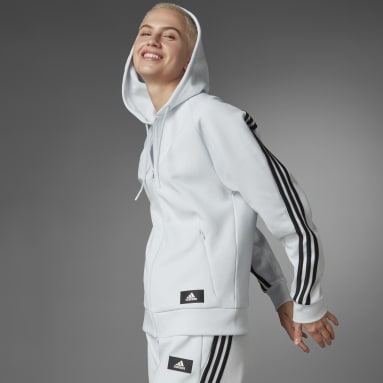 adidas Sportswear Future Icons 3-Stripes Hooded Treningsoverdel Blå