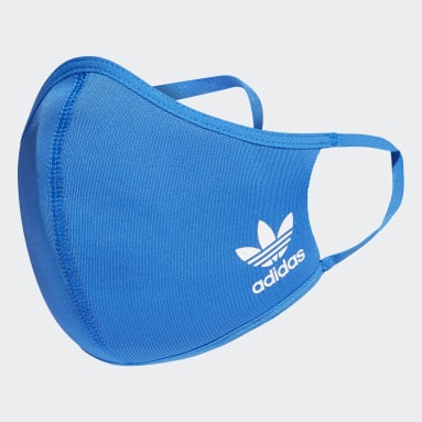 Tapabocas de tela adidas TALLA XS/S (PACK DE 3) (UNISEX) Azul Niño Sportswear