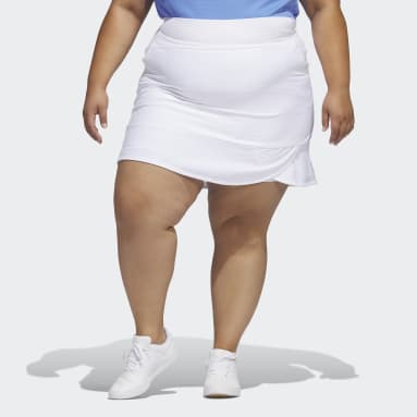 Ženy Golf bílá Šortková sukně Frill (plus size)