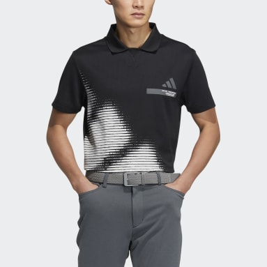 Men Golf Black AEROREADY Big Badge of Sport Golf Polo Shirt