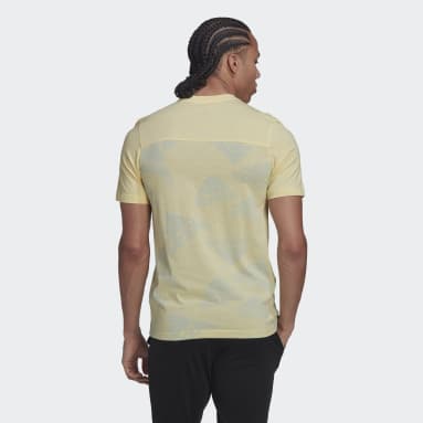 Camiseta Essentials BrandLove Logo Amarillo Hombre Sportswear