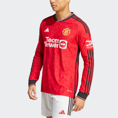 Manchester United 23/24 Long Sleeve Authentic Hjemmetrøye Rød
