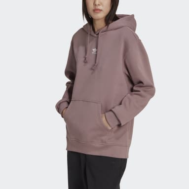 Ženy Originals fialová Mikina s kapucňou Adicolor Essentials Fleece