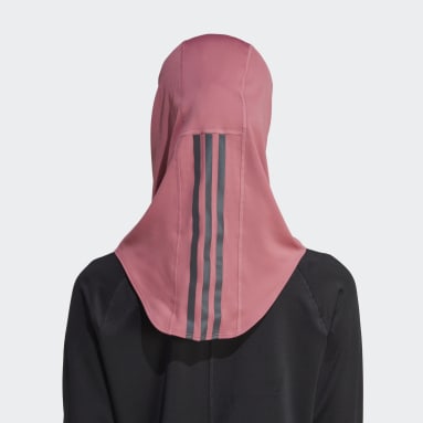 Women Running Pink Run Icons 3-Stripes Sport Hijab