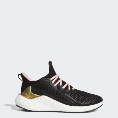 Women Running Black Alphaboost Shoes