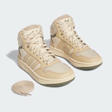 Sapatilhas Hoops Mid 3.0 – Criança Bege Criança Sportswear