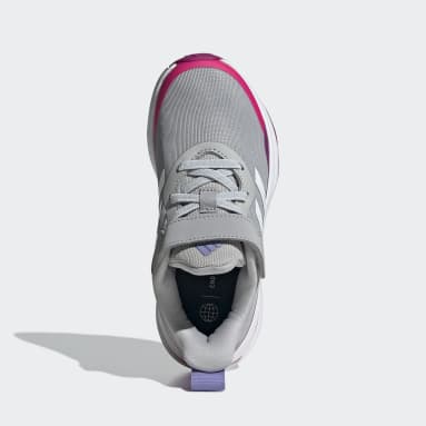 Zapatilla FortaRun Elastic Lace Top Strap Running Gris Niño Sportswear