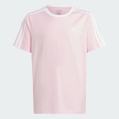 Camiseta Essentials 3 Rayas Algodón Holgada Corte Cuadrado