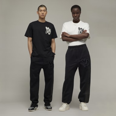 Y-3 Black Y-3 Graphic Logo French Terry Pants