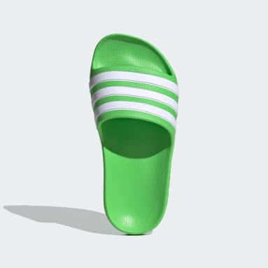 Deti Sportswear zelená Šľapky Adilette Aqua