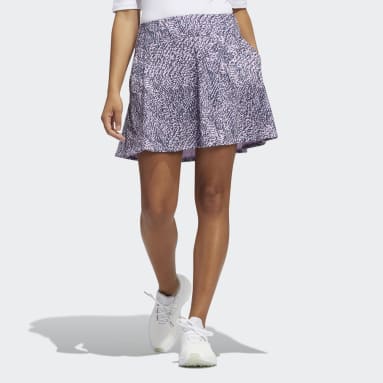 Women Golf Purple Printed Frill Golf Skirt