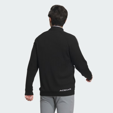 Men Golf WIND.RDY 3-Stripes Full-Zip Long Sleeve Sweater