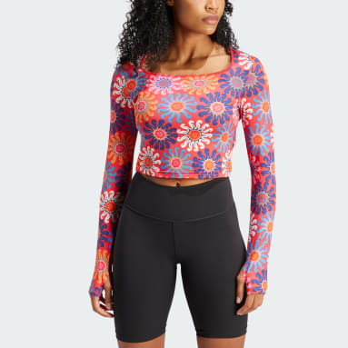 Polera Manga Larga adidas x FARM Rio Rojo Mujer Training