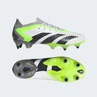 Botas de Futebol Predator Accuracy.1 Low – Piso Mole Branco Futebol