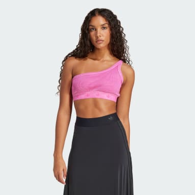 Ribbed One-Shoulder Top