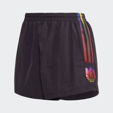 Women Originals Black Adicolor 3D Trefoil Shorts
