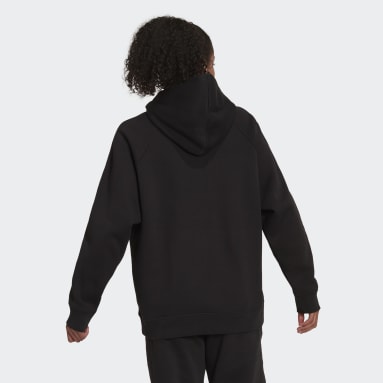 Polerón con Capucha Boyfriend ALL SZN Tela Fleece Negro Mujer Sportswear