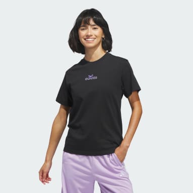 BOW ON LINEAR LOGO GRAPHIC T-SHIRT