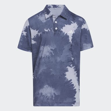 Boys Golf Flower Mesh Golf Polo Shirt