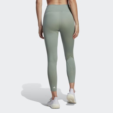 adidas Adicolor 3-Stripes Leggings - Green, Women's Lifestyle